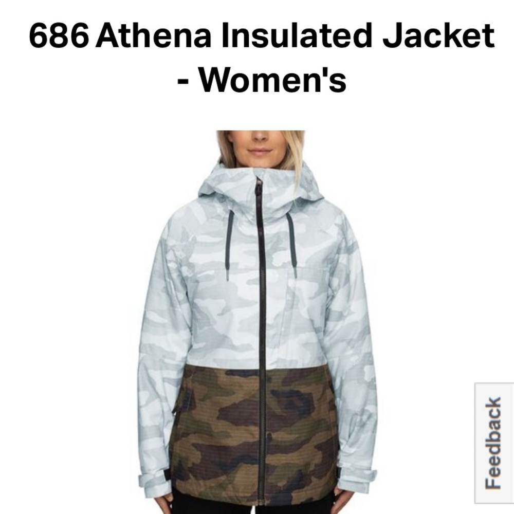 686 Athena camo ski/snowboard jacket